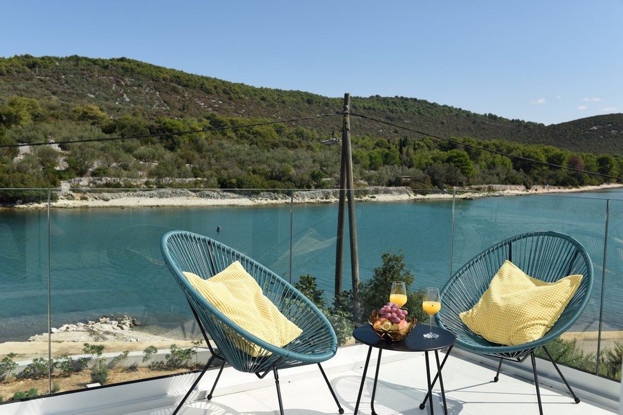 Panoramiczny widok na morze z willi H2681 w Chorwacji - Panorama Scouting Real Estate.