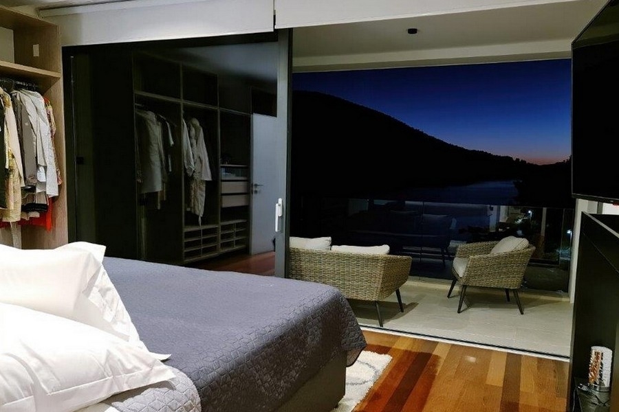 Sypialnia z widokiem na morze nieruchomości H2690, Chorwacja, Korcula.