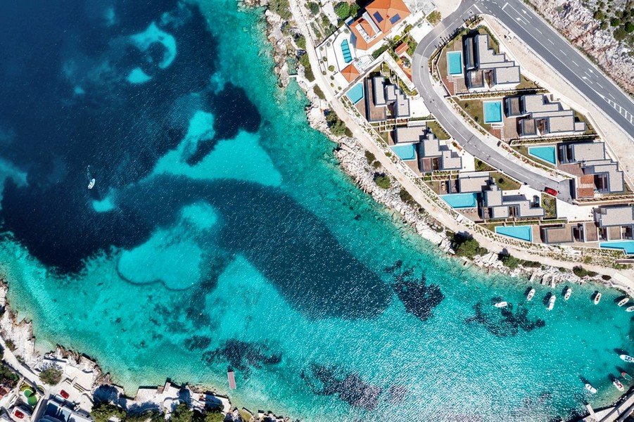 Willa w pięknej zatoce w Primosten - Panorama Harcerska