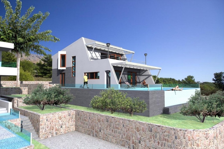 Nowoczesna luksusowa willa z pięknym widokiem na morze, Split, Chorwacja - Panorama Scouting.