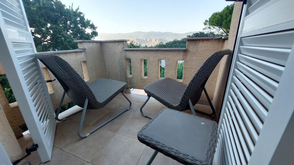 Widok na morze i góry Velebit z nieruchomości H3044, Wyspa Pag - Panorama harcerska.