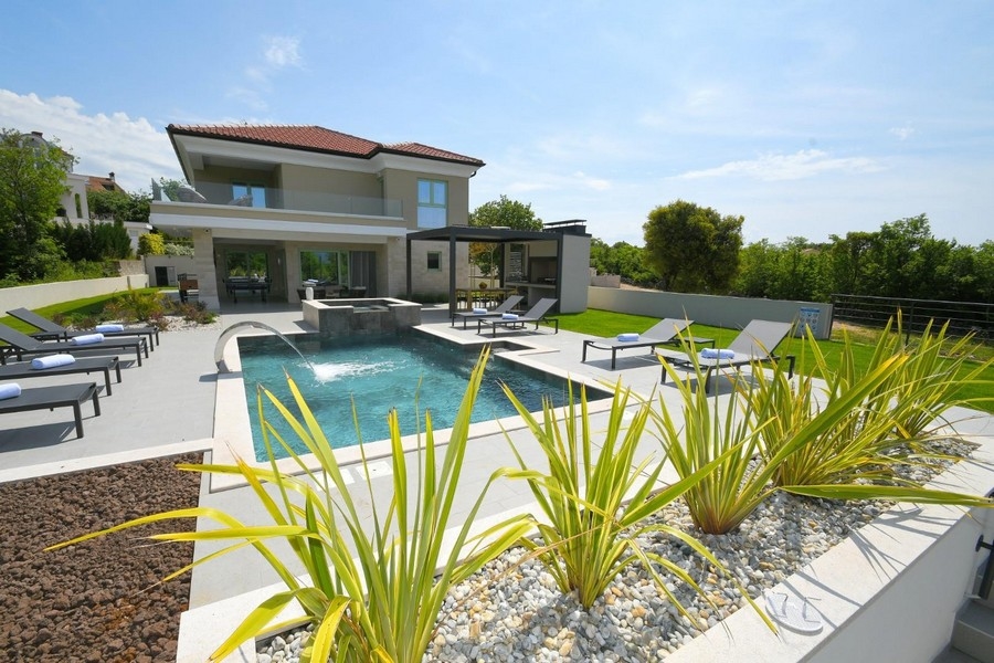 Kup luksusową willę w Chorwacji - Panorama Scouting H3399 na Krk.