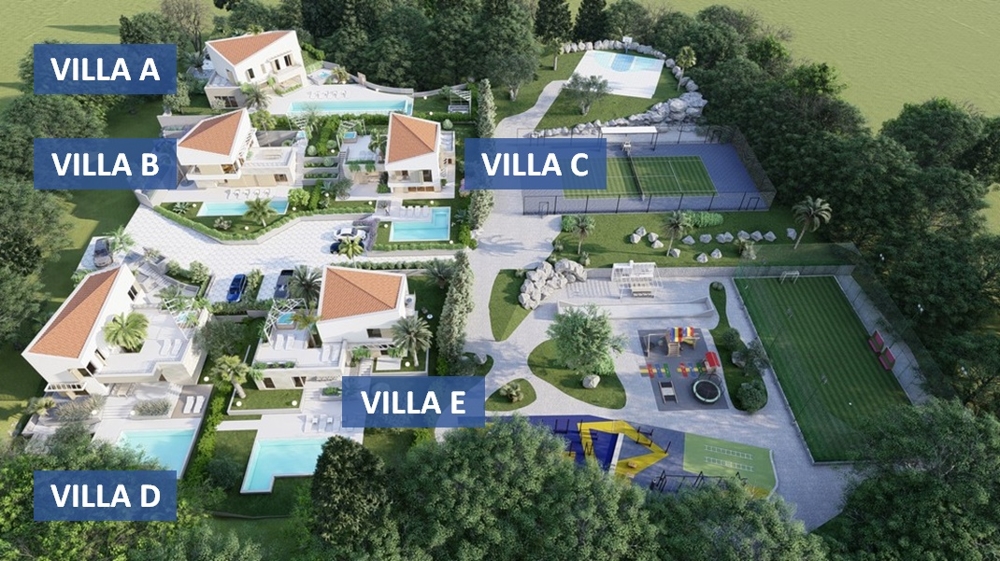 Przegląd obszaru H3473 na wyspie Krk w Chorwacji - Panorama harcerska.