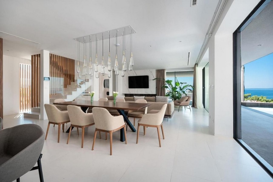 Nowoczesna część dzienna z jadalnią