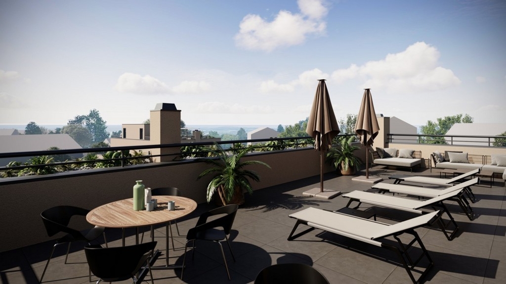 Taras na dachu willi H3516, Istria.