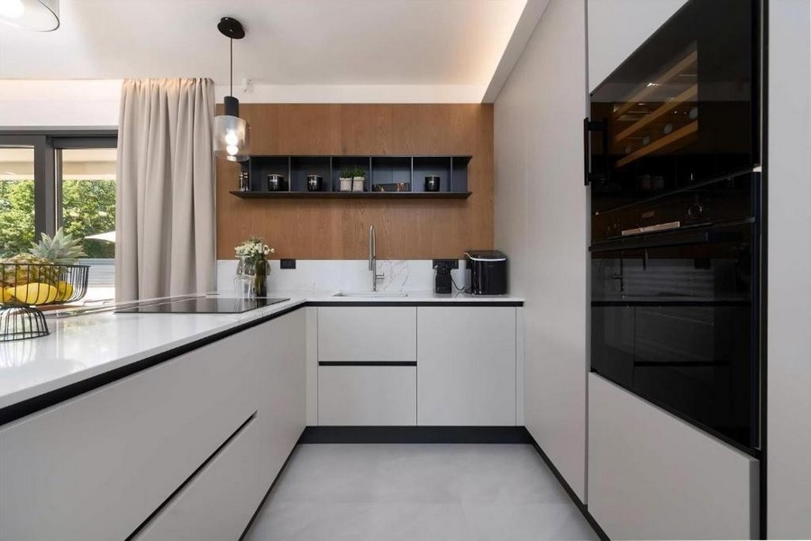 Nowoczesna kuchnia z zabudową AGD