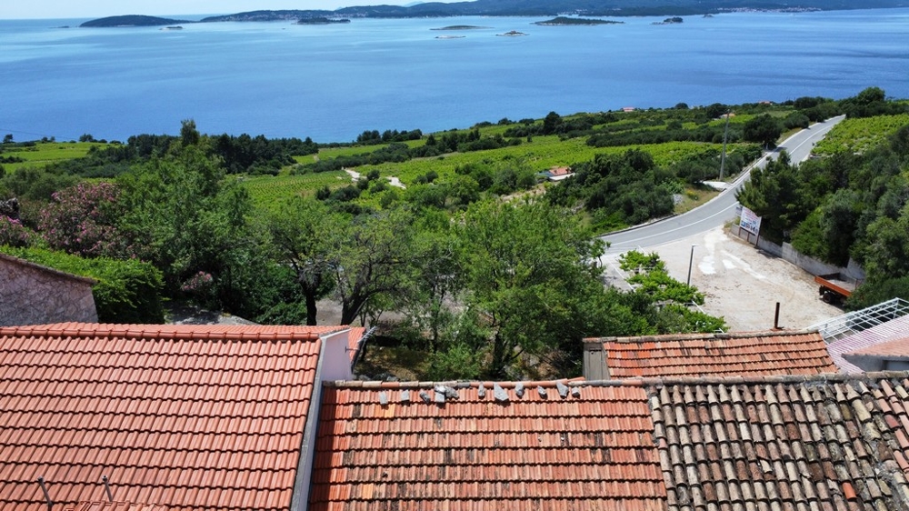 Widok na morze z nieruchomości H3599 w Chorwacji.