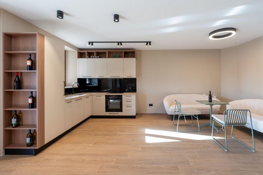 Kuchnia z częścią dzienną i wypoczynkową