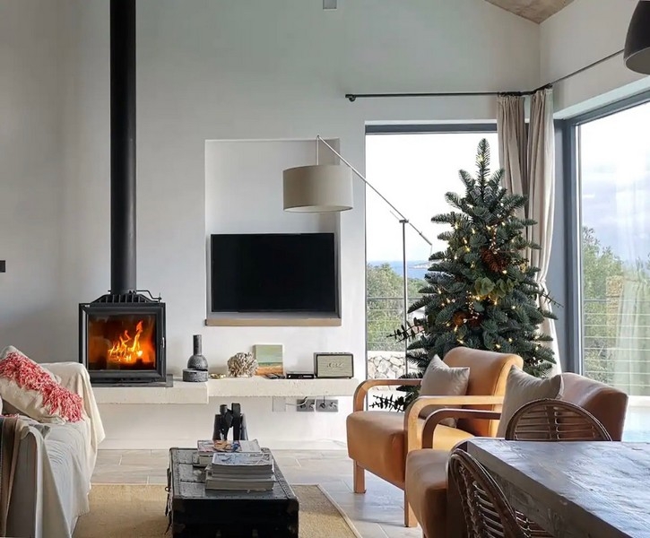 Pokój dzienny z wyjściem na taras