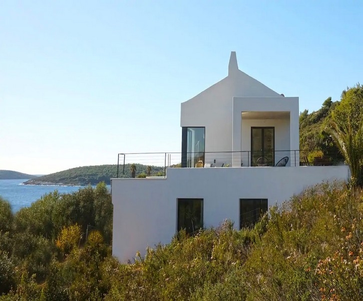 Nowoczesna willa na Vis z widokiem na morze