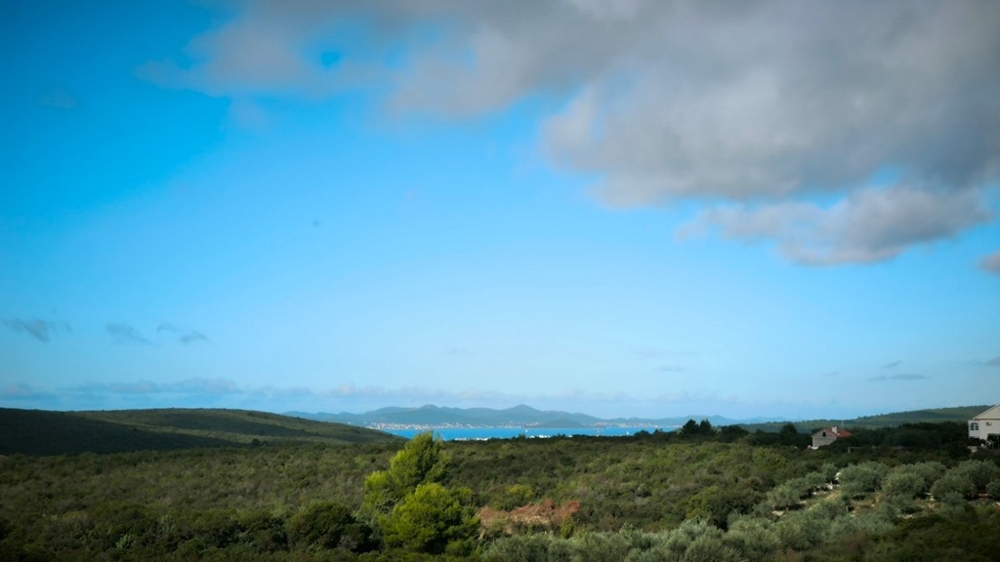 Widok na morze z willi H3691,m na sprzedaż w pobliżu Zadaru.