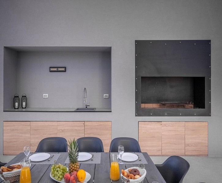 Zadaszony grill i jadalnia na świeżym powietrzu