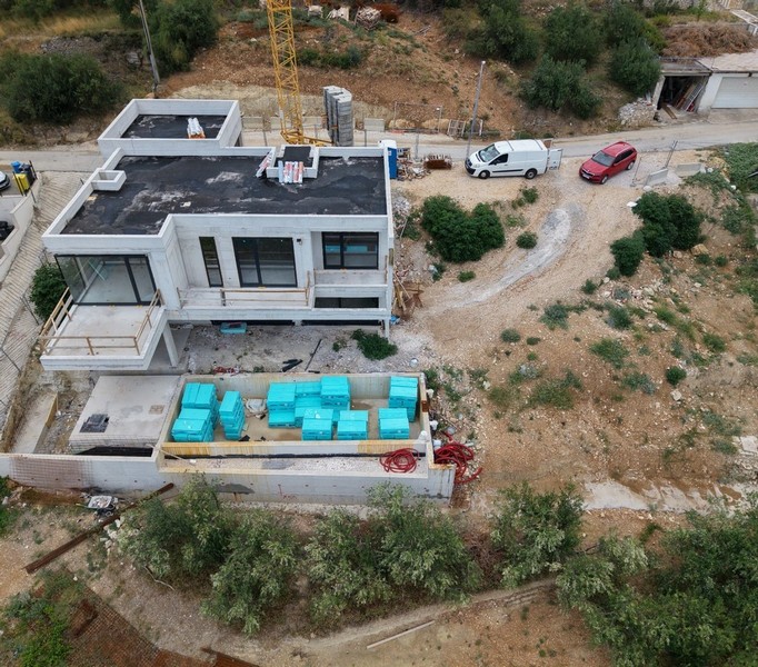 Nowo wybudowana willa z lotu ptaka - na sprzedaż w Chorwacji