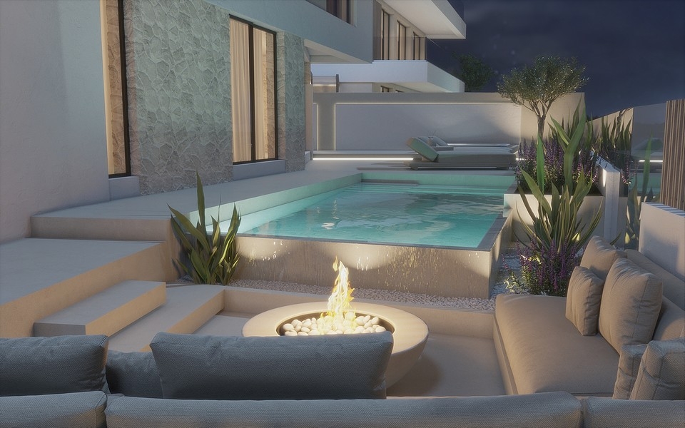 Miejsce na ognisko i część wypoczynkowa posesji H3723.