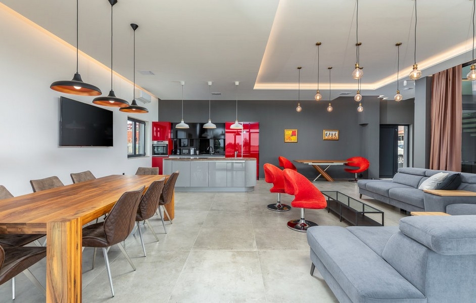 Jadalnia w willi H3764 w Chorwacji