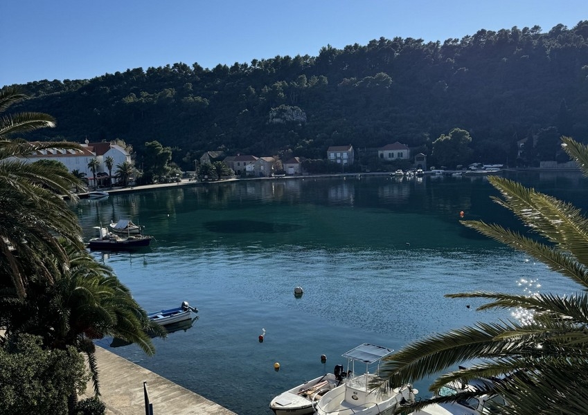 Widok na zatokę i nabrzeże Šipanskiej Luki