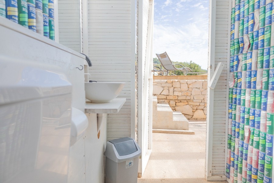 Łazienka z wyjściem na taras zewnętrzny