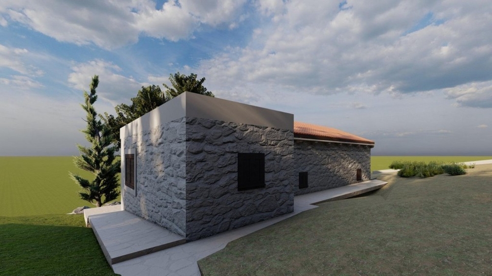 Dom śródziemnomorski z nowo zaprojektowaną fasadą i otoczeniem