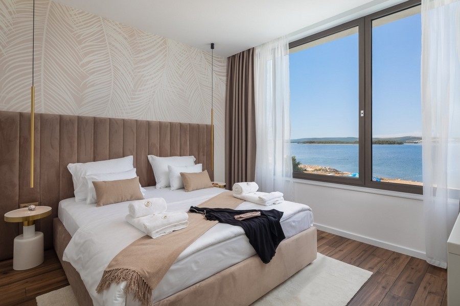 Sypialnia z widokiem na morze