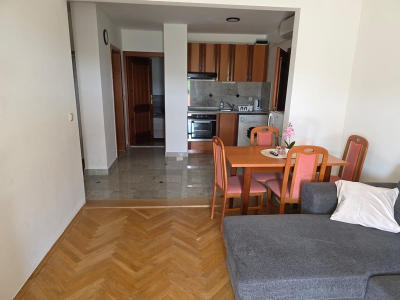 Otwarty salon z kuchnią w domu w Chorwacji