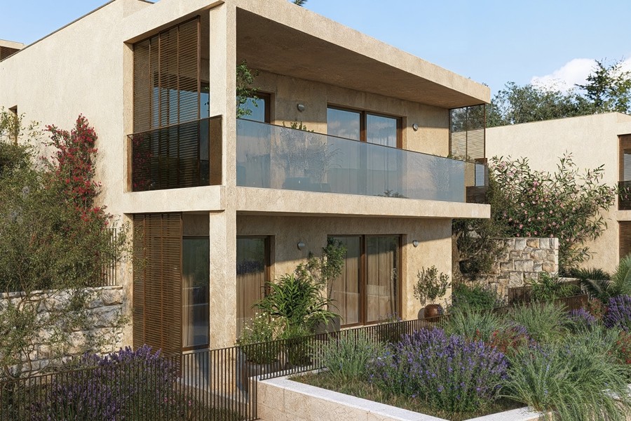 Widok z boku z dużymi przeszklonymi powierzchniami