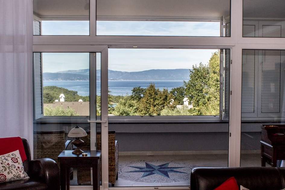 Panoramiczny widok na morze z balkonu/tarasu - H528 - Panorama Scouting - Chorwacja Nieruchomości.