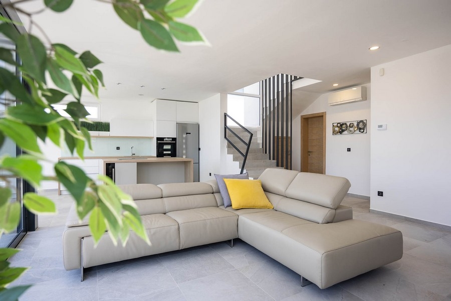 Widok na Krk z tarasu na piętrze Villi H912.